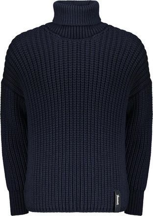 Herno Turtleneck Trui - Dames - Coltruien - Blauw - M - Wol - Truien & Vesten