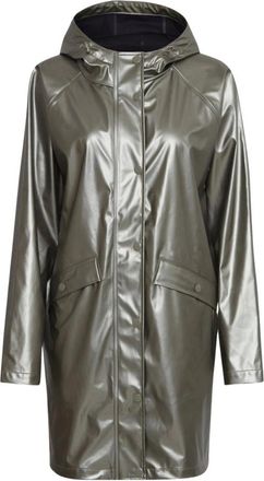 Ichi Ihtazi Regenjas - Dames - Regenjassen - Groen - S - Polyester - Jassen
