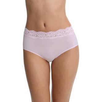 Skarlett Blue Divine Lace Trim Brief in Lilac Pink at Nordstrom, Size X-Large