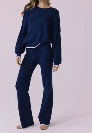 Chaser Rhode Pullover In Worn Blue