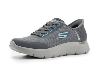 Skechers Hands Free Slip-ins Go Walk Flex - Netro Sneaker Mens Shoes Charcoal : 10.5 D - Medium, Synthetic