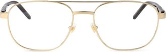 Gucci Occhiali con montatura stile pilota - Oro
