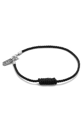 Degs & Sal Knotted Rope Bracelet in Black at Nordstrom