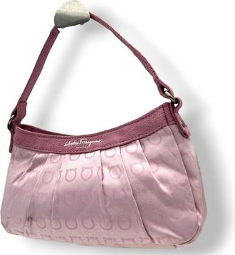 Ferragamo Canvas Handbag Pouch (Pre-Owned)