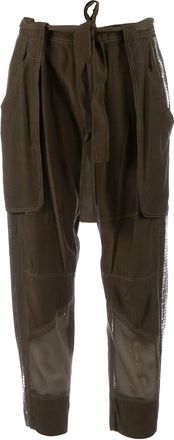 Edun cropped cargo-style trouser - KHAKI