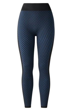 Rhone Houndstooth Check Leggings in Navy Blue Hounds at Nordstrom, Size X-Small