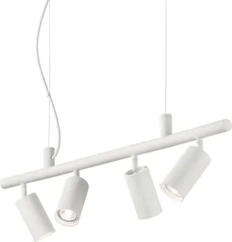 Ideal Lux Dynamite - Lámpara colgante de techo con 4 luces para interiores, blanca, GU10 - Ideal Lux