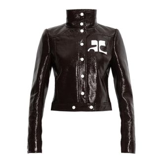 Courr&egrave;ges Dames, Jassen, Bruin, Maat: XS Katoen