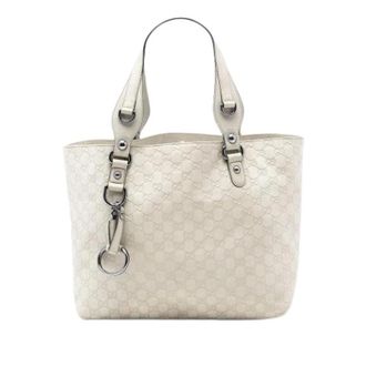 Gucci Pre-owned Tote Bags, female, White, Size: ONE SIZE Pre-owned Satchel