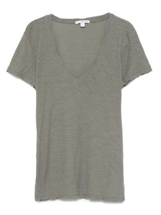 James Perse V-neck short-sleeved T-shirt - Green