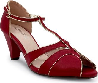 Chelsea Crew Penelope T-Strap Sandal in Red at Nordstrom Rack, Size 8