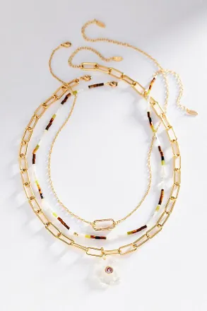 Anthropologie Shades of Sea Layering Necklaces