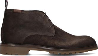 Floris Van Bommel Bruine Su&egrave;de Veterlaarzen - Heren - Veterlaarzen - Bruin - 45 EU - Su&egrave;de - Schoenen