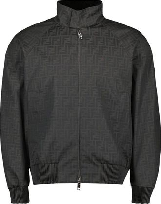 Fendi Taupe Nylon Jacket Autumn-Winter Collection