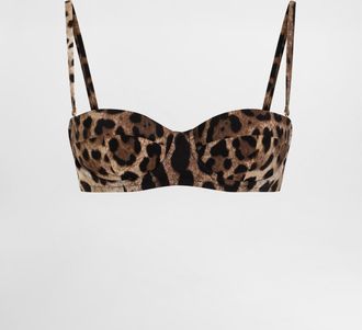 Dolce & Gabbana Balconcino Imbottito - Woman Swimwear Animal Print Jersey 1