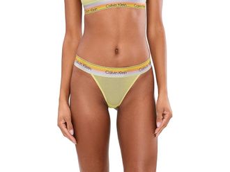 Calvin Klein Underwear Icon Mesh String Thong Womens Underwear Bright Emerald : MD (US 8-10), Elastane/Nylon