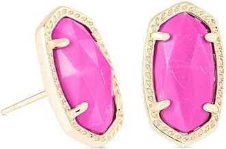 Kendra Scott Womens Ellie Earring In Gold Magenta