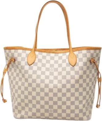 Louis Vuitton Pre-owned Neverfull MM - Dames - Vintage Shopper - Beige - ONE Size - Leer - Vintage