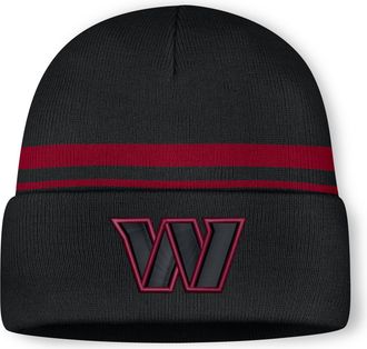 Nike Washington Commanders Primetime Utility Nike Mens NFL Cuffed Beanie in Black | NF40069Y9E-10L