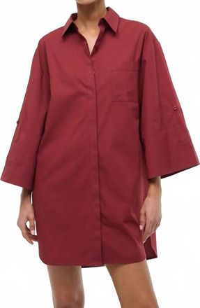 Staud Nico Dress In Sangria