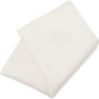 Mango Silk Pocket Square in White at Nordstrom