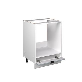 Vicco Armario Para Horno Empotrado Fame-line, Azul Claro-gris, 60 Cm, Et Roble