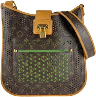 Louis Vuitton Pre-owned Cross Body Bags, female, Brown, Size: ONE SIZE Pre-owned Canvas Cross Body Bag