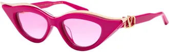 Valentino V - GOLDCUT - II Pink Gradient Cat Eye Ladies Sunglasses VLS-114 D 49