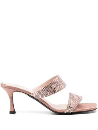 N°21 Mules con paillettes 70mm - Rosa