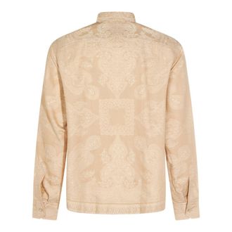 Etro Mens Shirts Light Sand _100 % Co