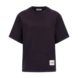 Jil Sander T-Shirts, female, Purple, M, Classic Style T-Shirt