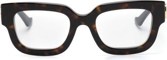 Gucci GG1548O square-frame glasses - women - Acetate - 50 - Brown