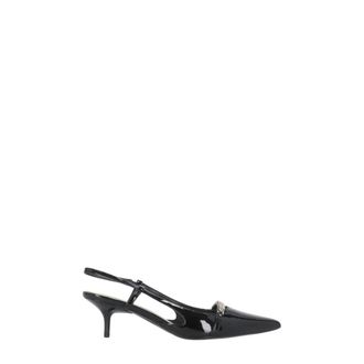 Pinko Pumps, female, Black, Size: 7 US Slingback with Metal Detail