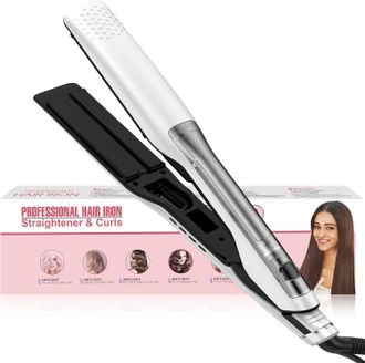 OEM Plancha De Vapor Para El Cabello, Plancha De Vapor Con Pantalla Lcd, Plancha De Vapor Con 14 Ajustes De Temperatura, Plancha De Vapor Ultrasuave: Alis