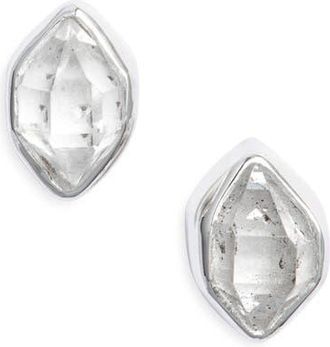 CHILD OF WILD Mohawk River Herkimer Stud Earrings in Silver at Nordstrom