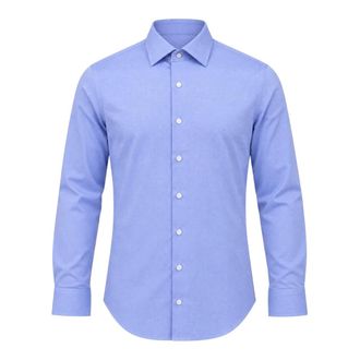 Michael Kors Camicia Royal Oxford Slim Fit - - Shirts - Uomo - Blu - S