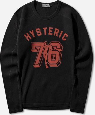 Hysteric Glamour Men s Number 76 Longsleeve T-Shirt Black