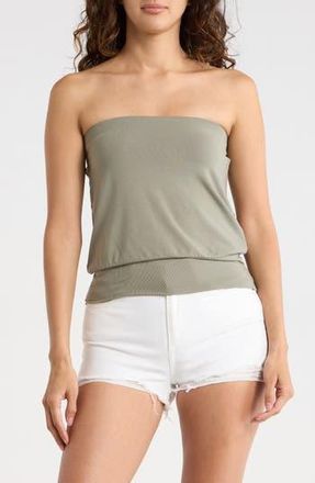 Madden Girl Banded Hem Tube Top in Laurel Oak at Nordstrom Rack, Size X-Large