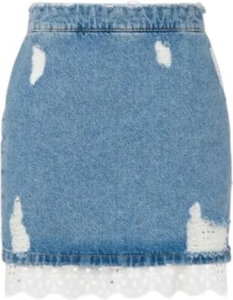 Moschino Denim Rok - Dames - Spijkerrokken - Blauw - W27 - Denim - Rokken