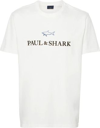 Paul & Shark Hombre, Camisetas, Blanco, Talla: 2XL
