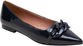 Linea Paolo Nora Pointed Toe Flat in Marine Blue at Nordstrom Rack, Size 5.5