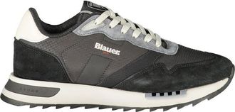 Blauer Black Polyester Athletic Mens Sneakers