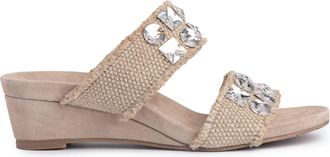 Pedro Garcia Womens Wendy Sandals In Flax Linen