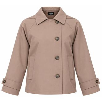 Marella Benaco Regenjas - Dames - Jassen - Beige - Maat: L Katoen
