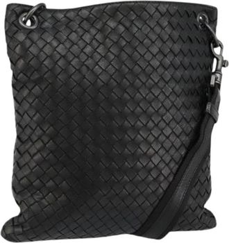 Bottega Veneta Pre-owned Vintage Schoudertas - Dames - Vintage Schoudertas - Zwart - ONE Size - Leer - Vintage
