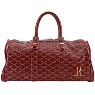 Goyard Pre-owned Croisiere 40 Boston Bag - unisex - Goyard Vintage - Vintage Weekend Bags - Red - ONE SIZE - Pre-owned