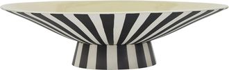 OYOY Toppu Schale, low, &Oslash; 38 x H 11 cm, vanille / schwarz / weiss