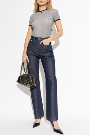 J.W.Anderson Straight Jeans, Womens, Navy Blue