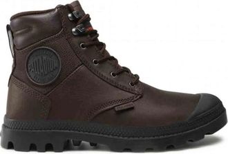 Palladium 76844-249-M Pampa Shield Bitter Chocolate - Heren - Veterlaarzen - Bruin - 46 EU - Schoenen