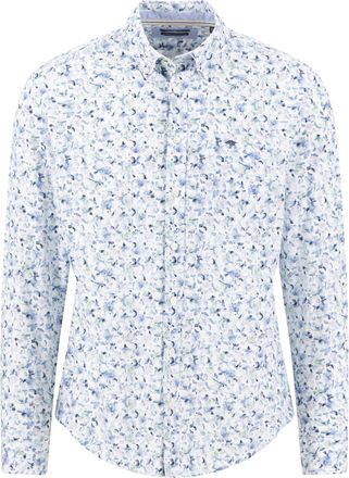 Fynch-Hatton Overhemd lange mouw Fynch Hatton met borstzak lichtblauw